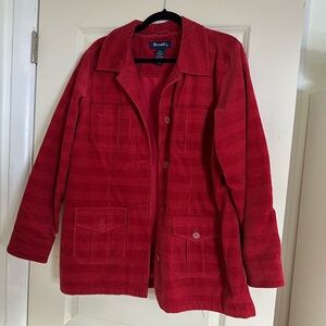 Denim&Co Vibrant Red Utility Jacket